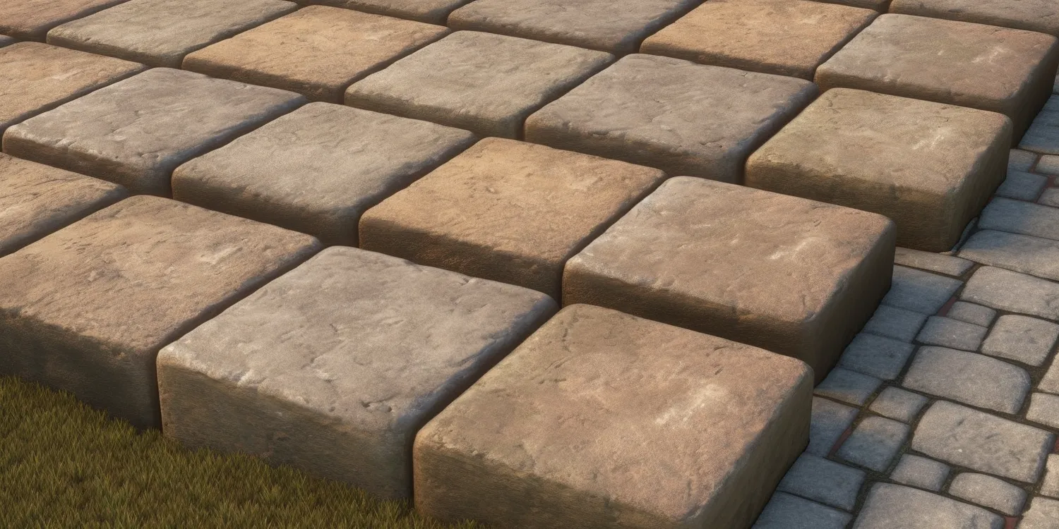 Podjazd z brukowanej kostki