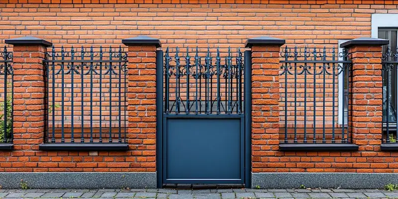 Moderne Metallzäune aus Polen