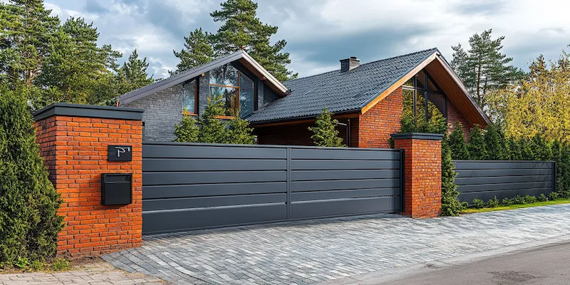 metalowe ogrodzenie z Polski